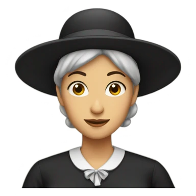 Hasidic woman sticker