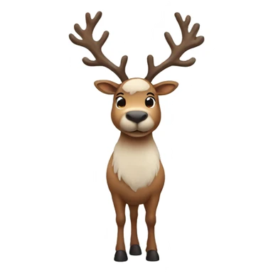 reindeer full body sticker