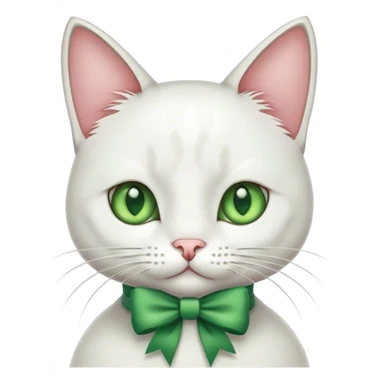 Un gatto con un fiocco sticker