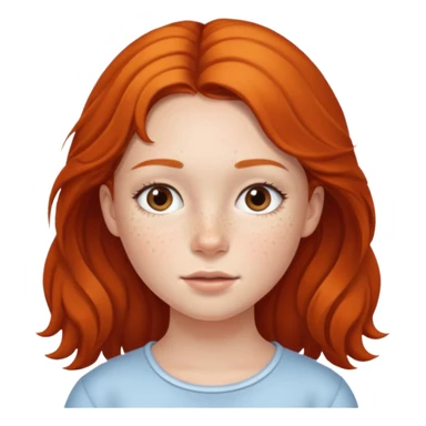 chica joven con pecas sticker