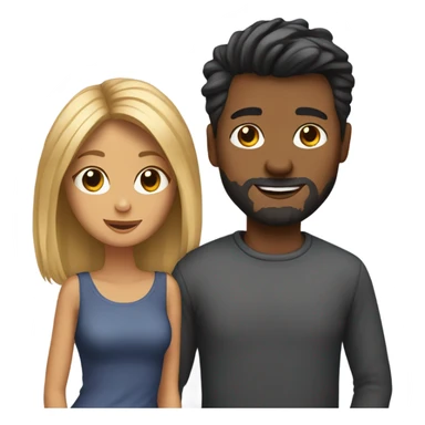 Couple with Yorkie sticker