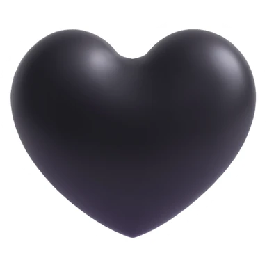 Chanel heart, elegant, glossy, black and white sticker
