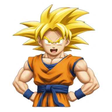 super sayan goku sticker