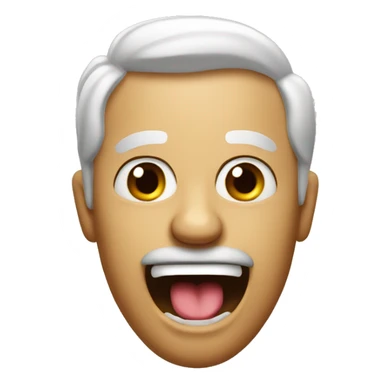 Mocking tongue out emoji sticker