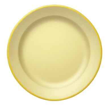 empty yellow plate  sticker