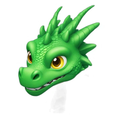 Year Green dragon in winter sticker