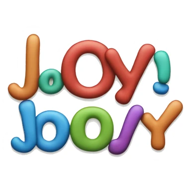 text that says "Joy!" sticker