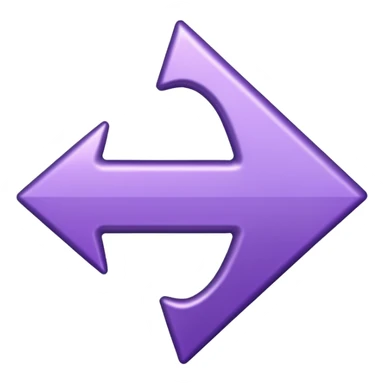 seta para direita roxa sticker