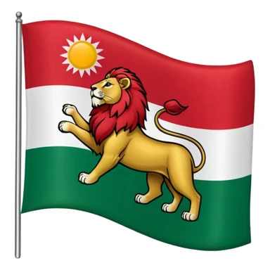 پرچم ایران شیر وخورشید sticker