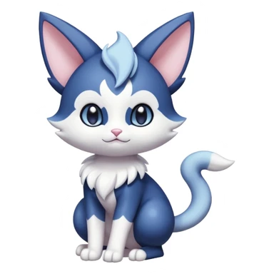 Cute Glamorous Adorable Kawaii Royal Elegant Tall Pretty Beautiful Skitty-Meowstic-Gorebyss-Pokémon (full body) sticker