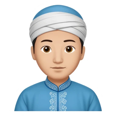 Chinese Muslim man, Uyghurs:  based in the Xinjiang autonomous region. sticker