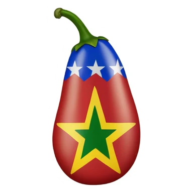 Jalapeño that looks like the Philippines flag  sticker