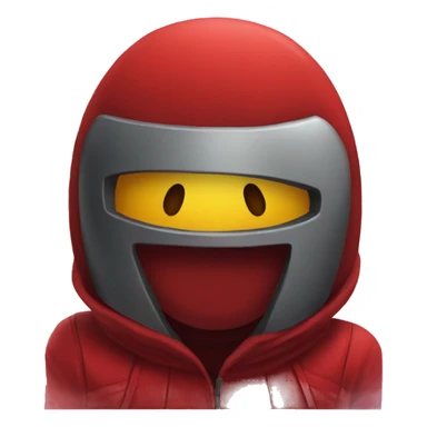 among us red spacial costume sticker