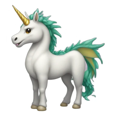 dragon-unicorn sticker