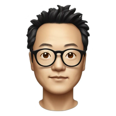 Eason Chan with glasses sticker