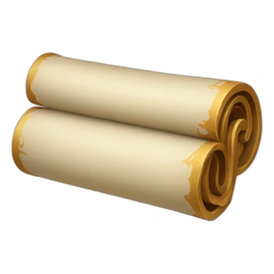 unrolled scroll sticker