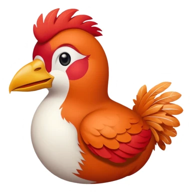 un rouge gorge rigole sticker