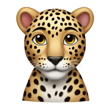 cute leopard sticker