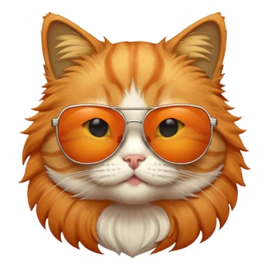 Cat with sunglasses sticker