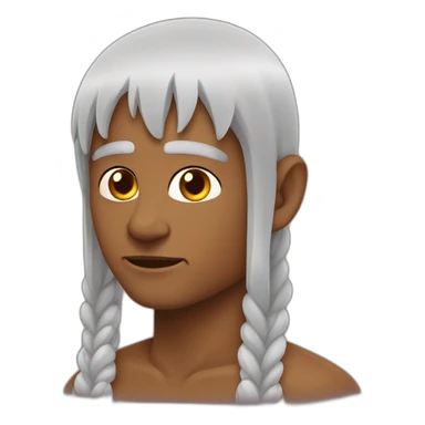 Indien chauve tête ronde sticker