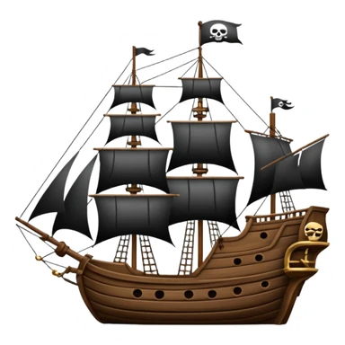 Crea un emoji di un timone di una nave pirata sticker