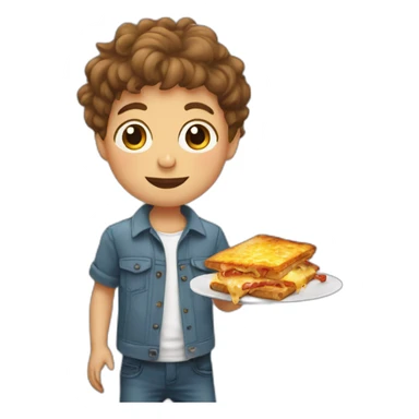 Petit garçon con parmi les grands garçons sticker