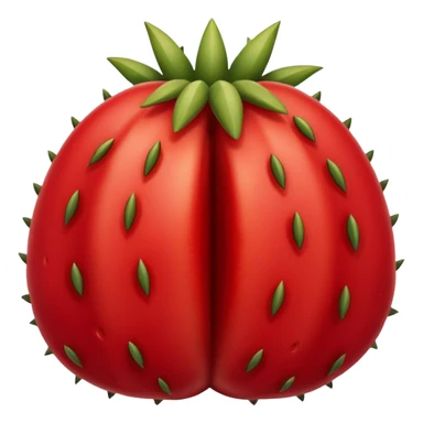 Stenocereus genus fruit without spikes and red sticker