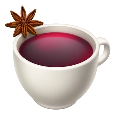 Mulled wine with star anise sticker