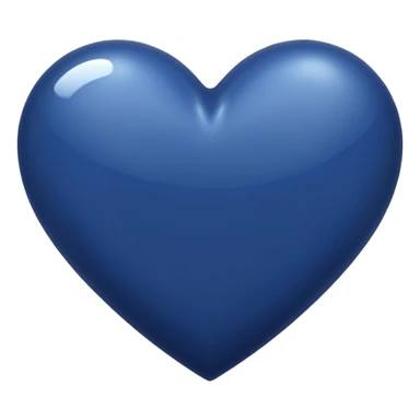 Navy blue heart sticker
