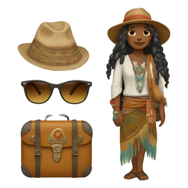 Bohemian wanderlust sticker