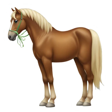 Horse with bow in tail sticker
