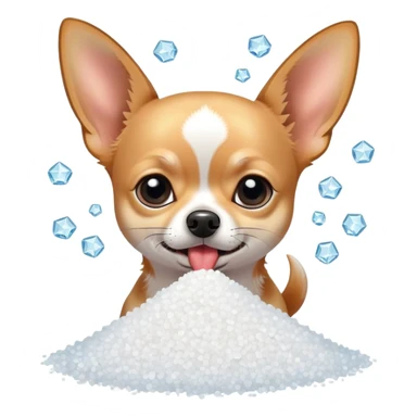 Chihuahua snorting salt sticker