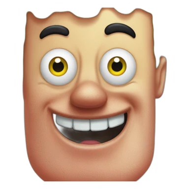 Spongebob squarepants realistic sticker