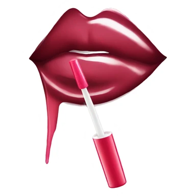 Lip gloss sticker