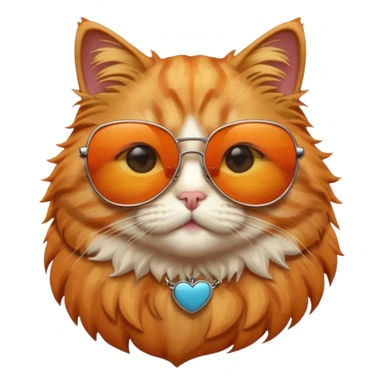 Cat with sunglasses sticker
