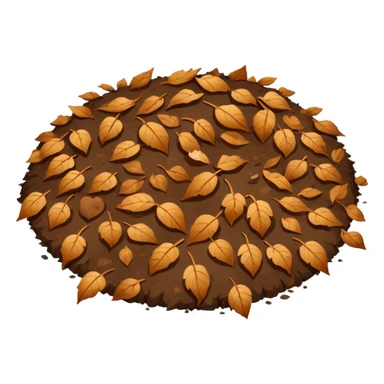 groung with small leaf sticker