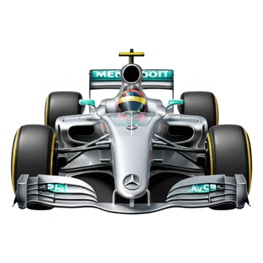 formula one mercedes sticker