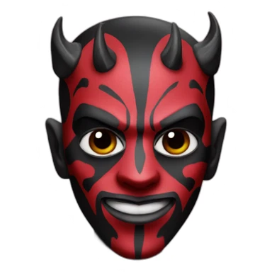 darth maul wearing a pink tutu sticker