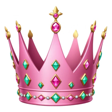 pink jewelly crown sticker