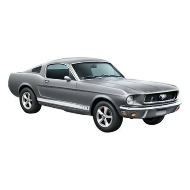 gray Ford mustang sticker