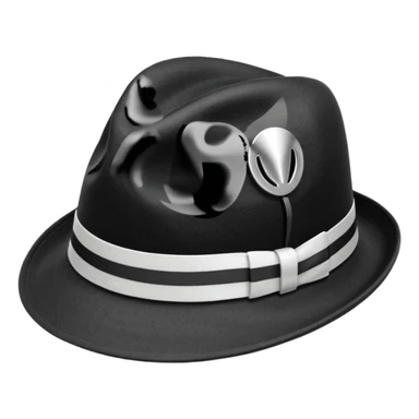 striped Fedora sticker