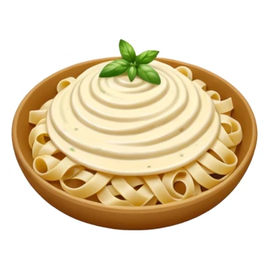 Pasta with cream sauce without Leaves sticker