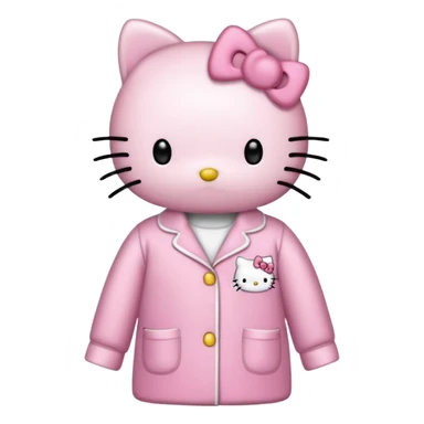 hello kitty pajamas emoji sticker