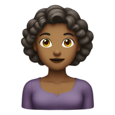 woman making x with arms sticker