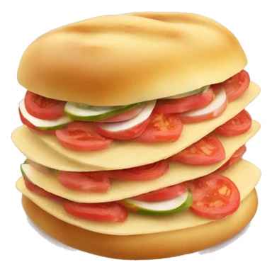 Tostada de pan con tomate natural rallado, encima jamón ibérico y queso curado sticker