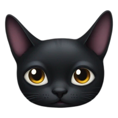 stupid black cat with single eye sticker