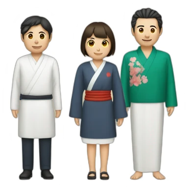 Un francai et un japonais sticker