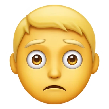 emoji face Confused and slightly annoyed sticker