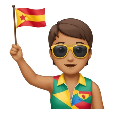 Generate the  two emoji  compound word of country sticker