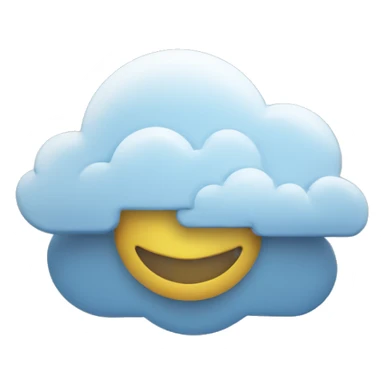 a logo for a nimbus chains, a cloud service where you can host local blockchains sticker